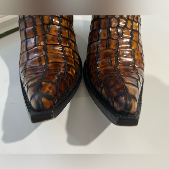 Old Gringo Aladin Brown and Tan Cowboy Boots 7 fits 6.5 - Picture 12 of 12